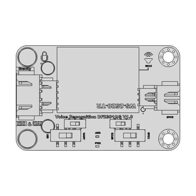 Gravity: Offline Language Learning Voice Recognition Sensor For Micro:Bit / Arduino / Esp32 - I2C & Uart - Downloadable CAD Representation