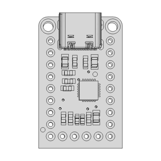 Adafruit Cp2102N Friend - Downloadable CAD Representation