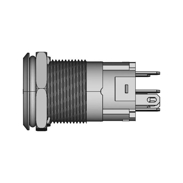 16Mm Anti Vandal Switch 24W Green | 3D Engineering Design File