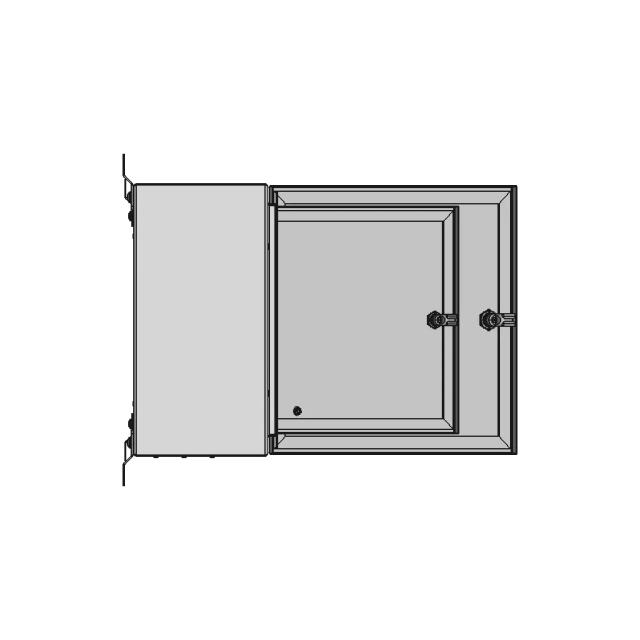 Nema- 4 16X16X8.65 Electrical Enclosure - Downloadable CAD Representation