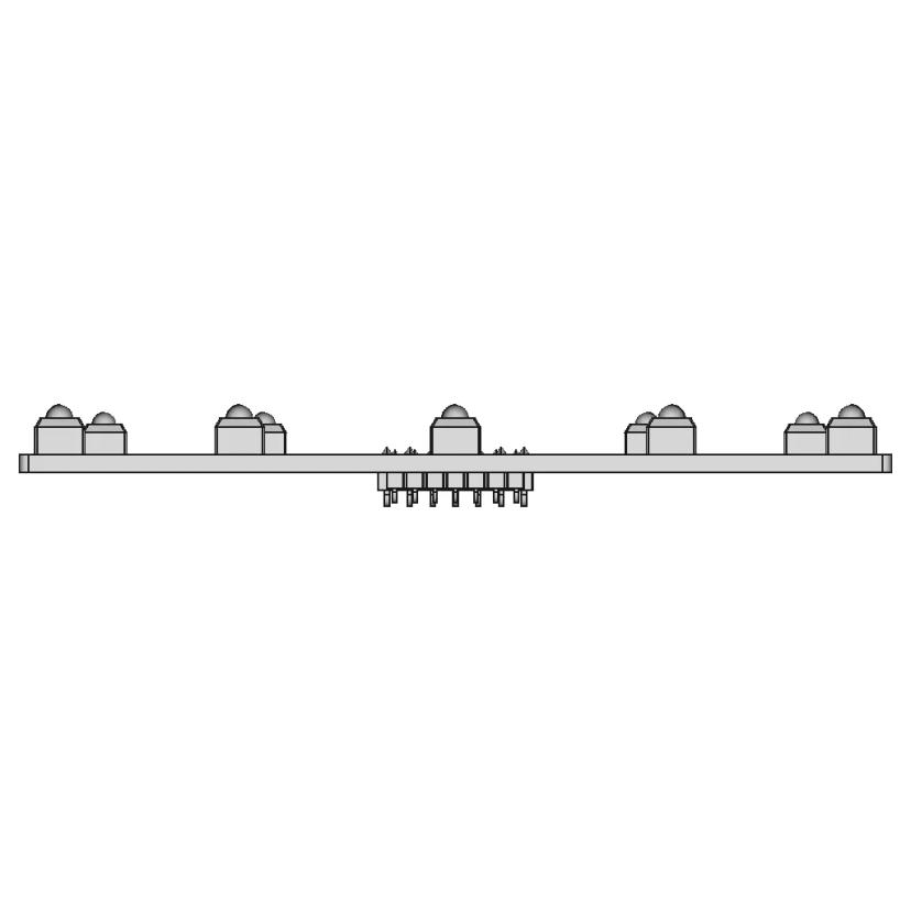 5 Channel Ir Sensor Array - Downloadable CAD Representation
