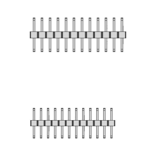Pin Headers Dual-Dual Angled - Standard Mechanical Component
