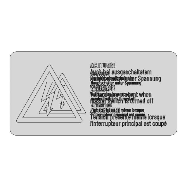 Electrical Hazard Label Draft 1 | High-Quality CAD Model