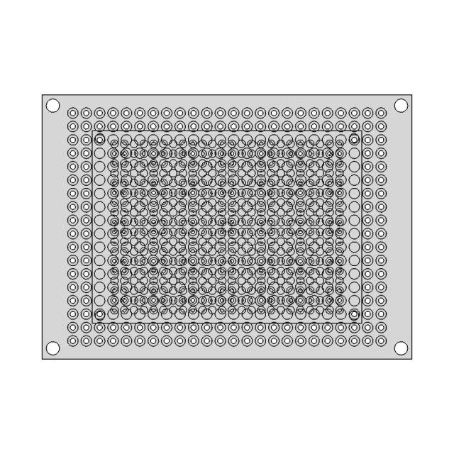 Pcb Prototype Development Board 50X70Mm | 3D Engineering Design File