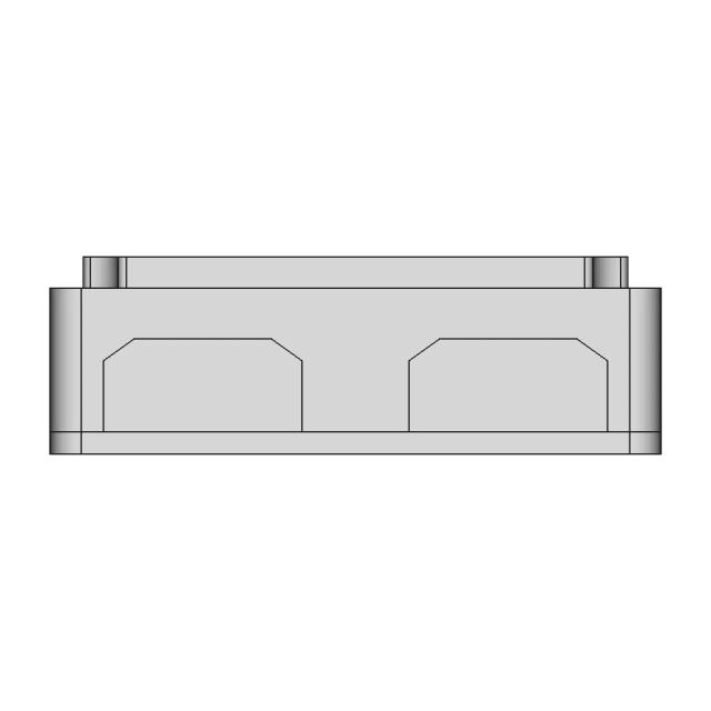 Heavy Duty Bus Bar 300A (4Xm8) - Downloadable CAD Representation