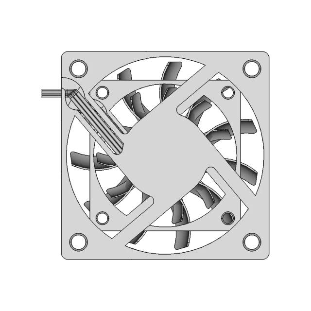 Deepcool Xfan 60 - Downloadable CAD Representation