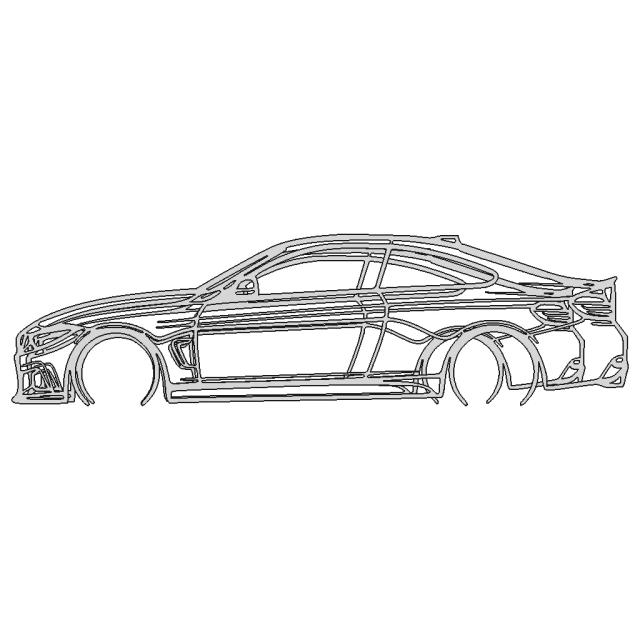 F32 Metal Wall Art | 3D Engineering Design File