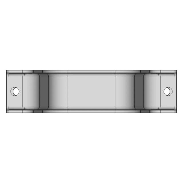 Heavy Duty Sheet Metal Hat Bracket 3Mm | High-Quality CAD Model