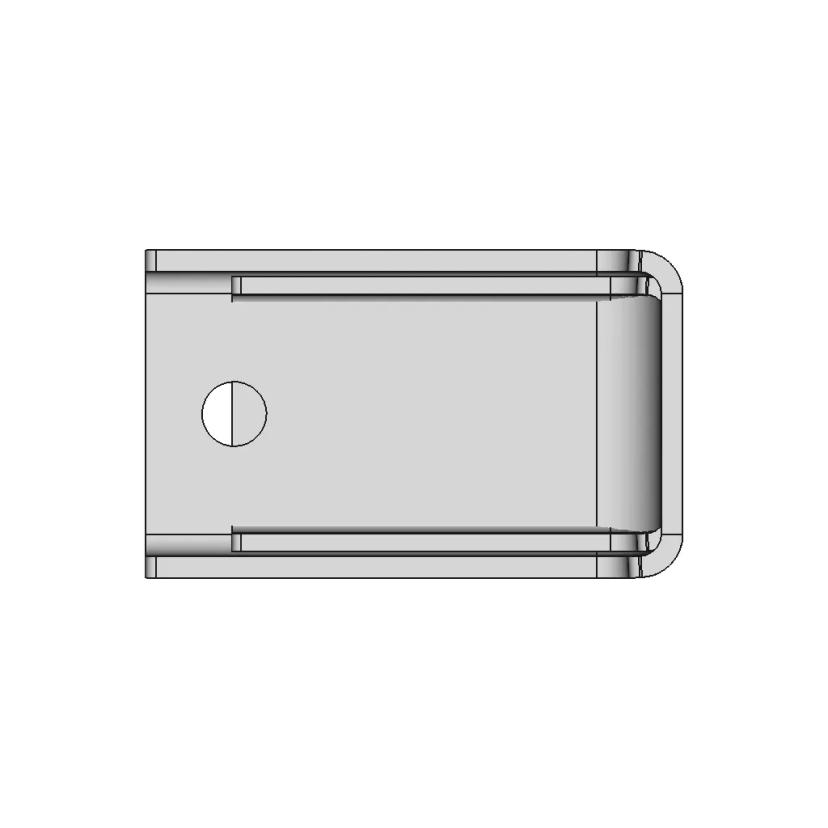 L Bracket 50X50 Collared | High-Quality CAD Model