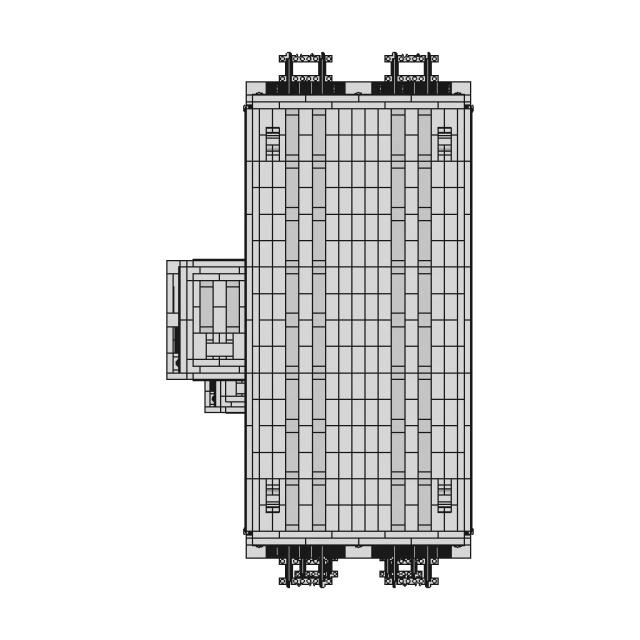 Moderne Lokhalle, Blue Brixx Modell - Standard Mechanical Component