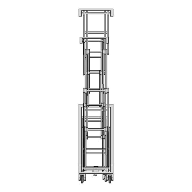 Mechanical Scissor Lift Cart Model - Downloadable CAD Representation