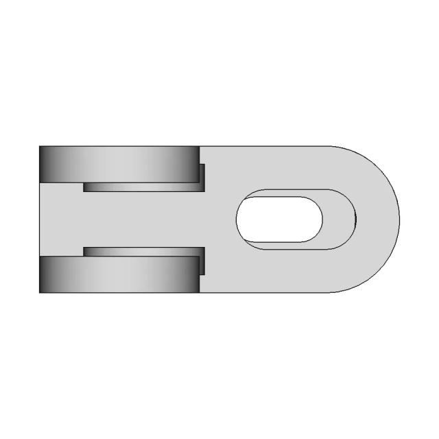 Dual-Arm Clevis Bracket For Pivot Mechanisms - Standard Mechanical Component