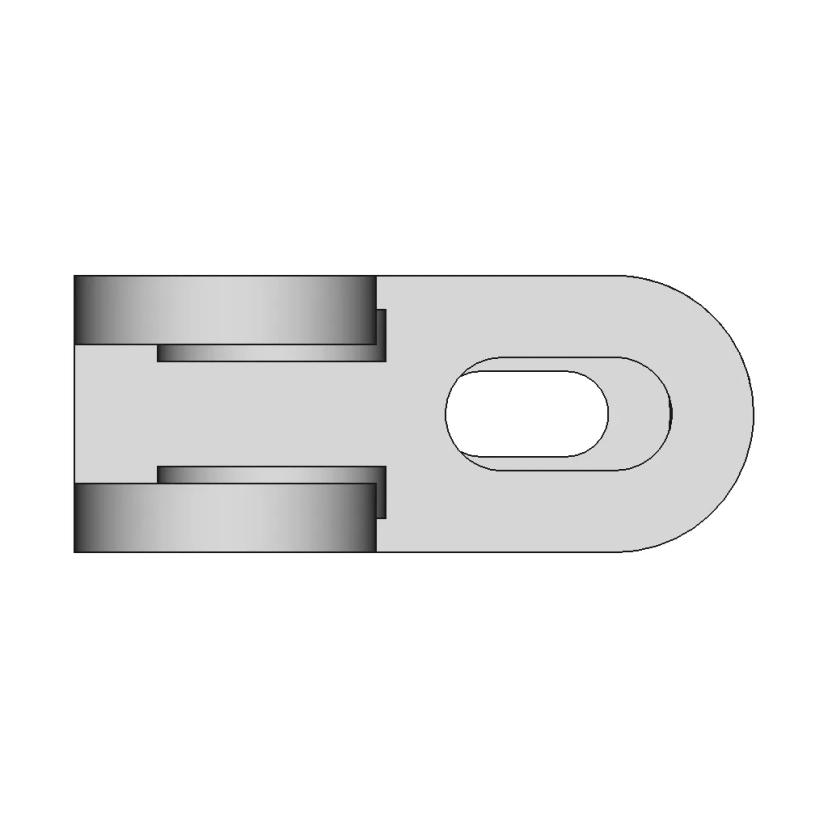 Dual-Arm Clevis Bracket For Pivot Mechanisms - Standard Mechanical Component