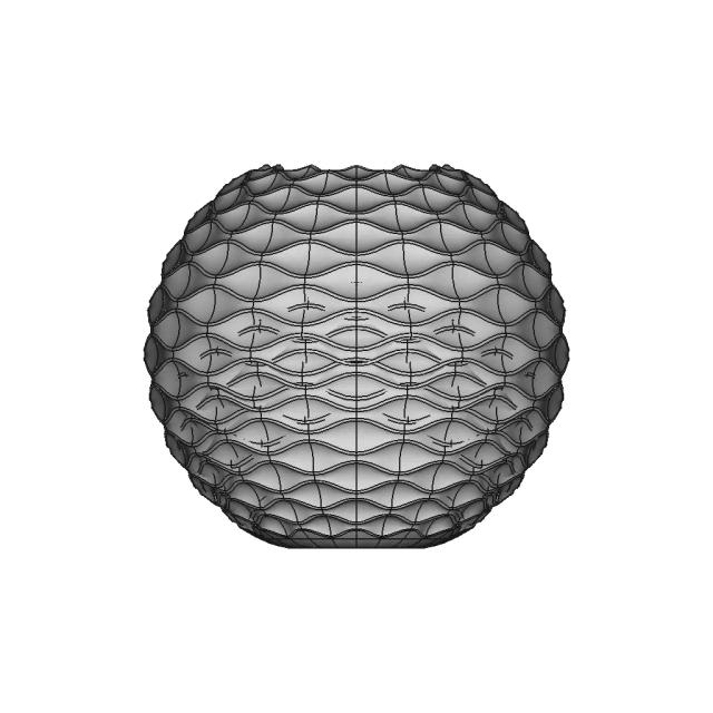 Embossed Wave Vase - Downloadable CAD Representation