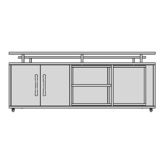 Metal Tv Unit For 55" Tv | 3D Engineering Design File