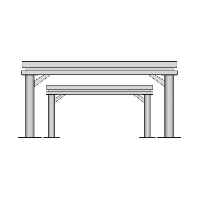 Fixture T Slot Table With 4 T Slots Cast Iron Plate 2M X 1M | 3D Engineering Design File