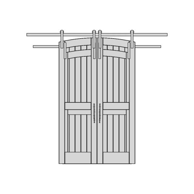 48" Double Barn Door | 3D Engineering Design File