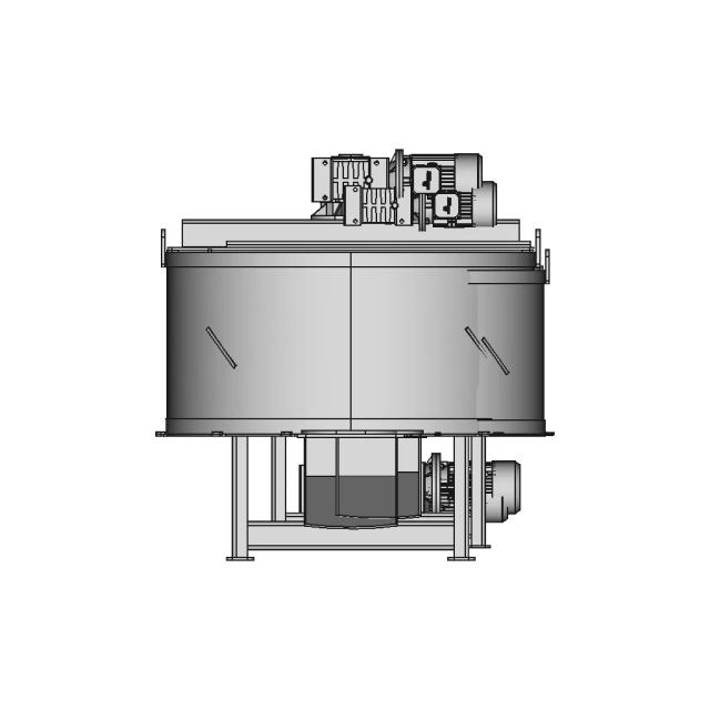Stainless Steel Sand Core Mixer Tank - Downloadable CAD Representation
