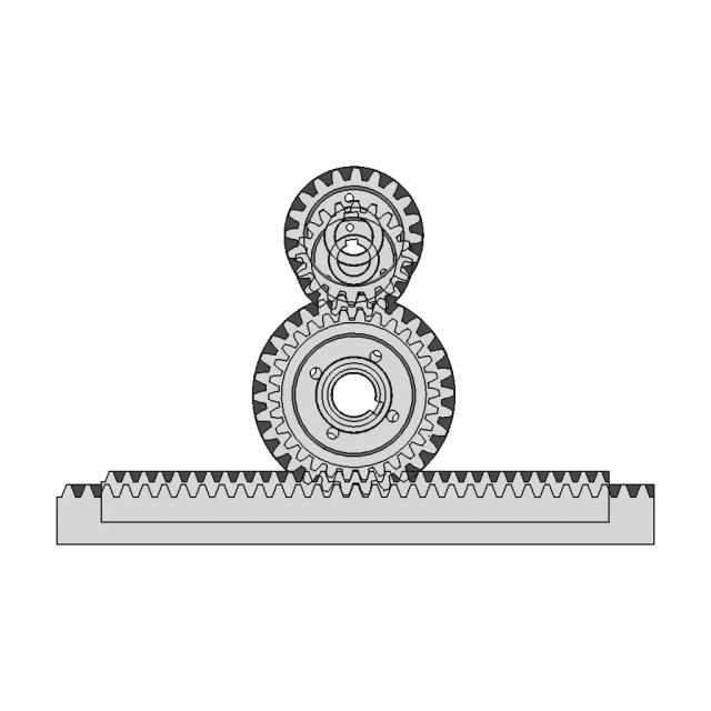 Engrane Helicoidal Y Cremallera - Downloadable CAD Representation