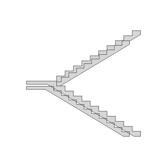 Stairs_Lh_21Steps_Type-1 - Downloadable CAD Representation