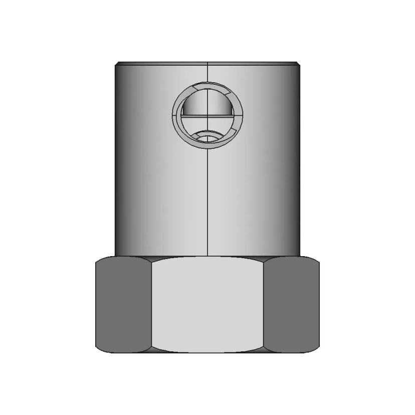 Brass Rc Wheel Hex Shaft Coupler 3-8Mm | 3D Engineering Design File