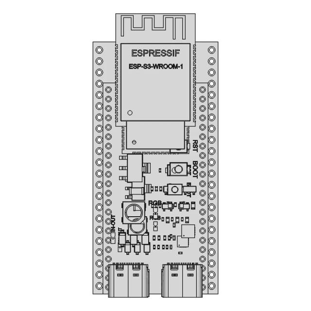 Esp32-S3-Wroom-1 Devkit - Downloadable CAD Representation
