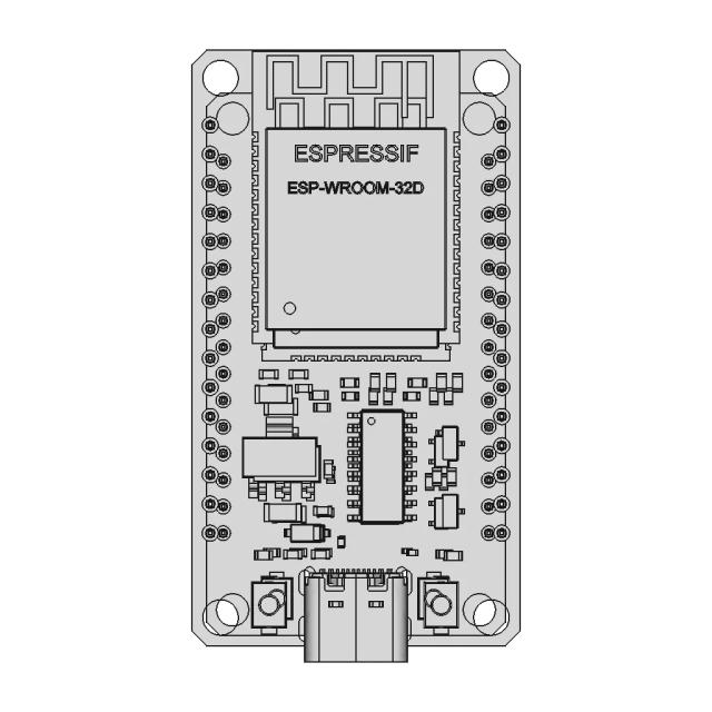 Esp32-Wroom-32D Devkit Ch340 Usb-C | High-Quality CAD Model