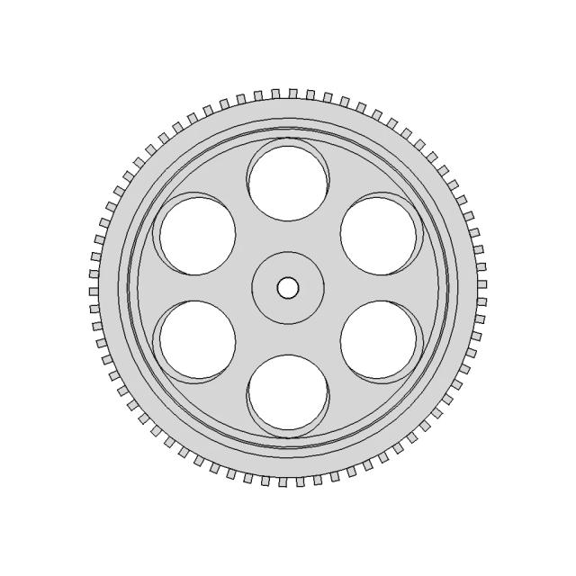 100Mm X 20Mm Toy Wheel Robocraze | 3D Engineering Design File