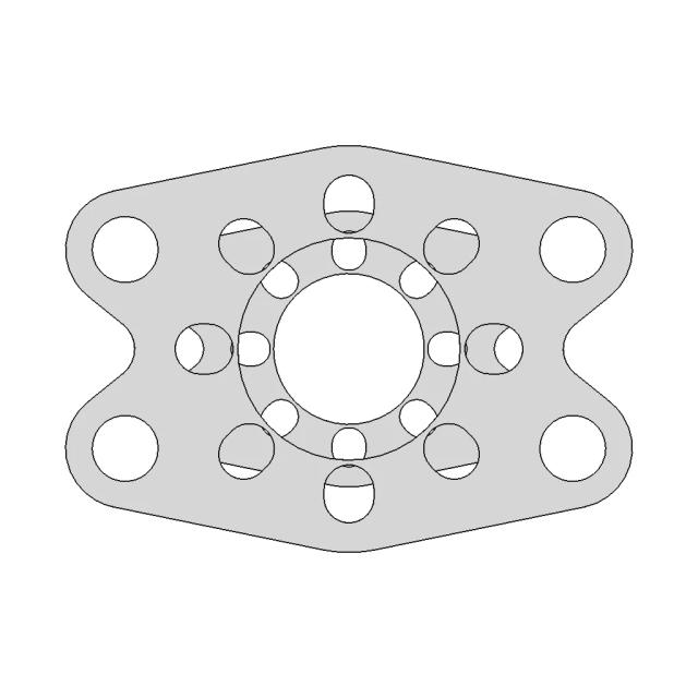 Pro 24Mm Cf Mount Plates For Dartbox Pro And Blitz Pro Gearmotors | 3D Engineering Design File