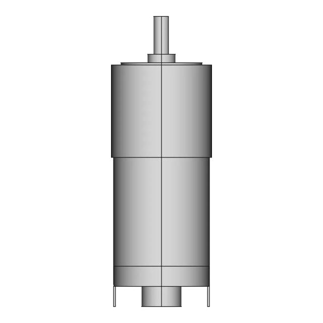 Dc Motor 12V (Gm25-Chihai) | 3D Engineering Design File