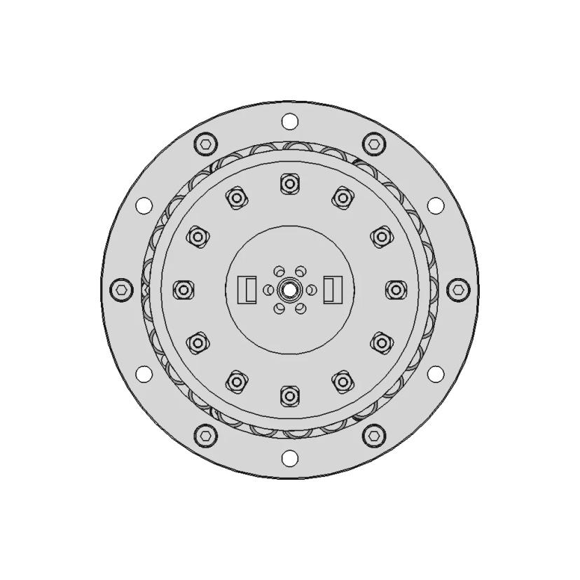 Split-Ring Compound Epicyclic Planetary Gearbox - Downloadable CAD Representation