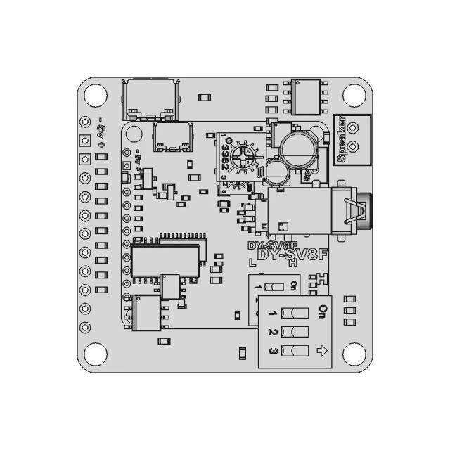 Dy-Sv8F Audio Board - Downloadable CAD Representation