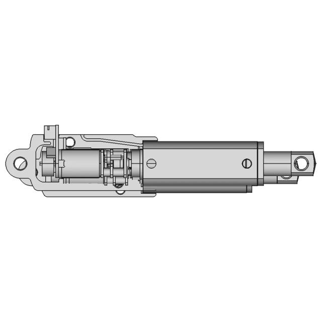 Geared Motor With Encoder For Linear Actuator - Downloadable CAD Representation
