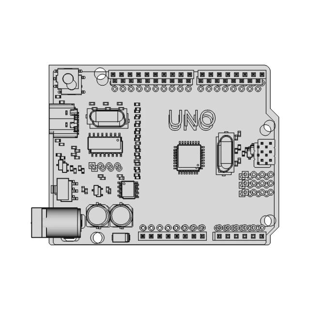 Arduino Uno Ch340 Usbc - Downloadable CAD Representation