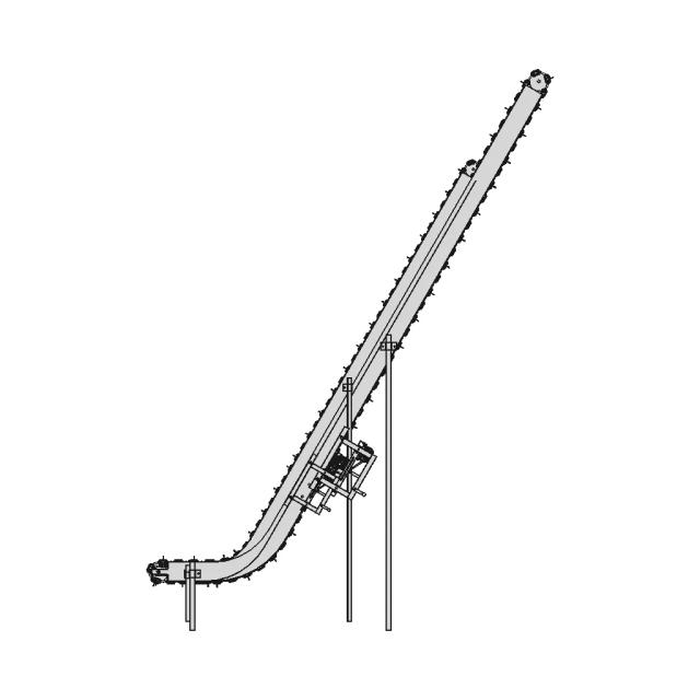 Raclette Type Conveyor Belt Brush Cleaning System - Standard Mechanical Component