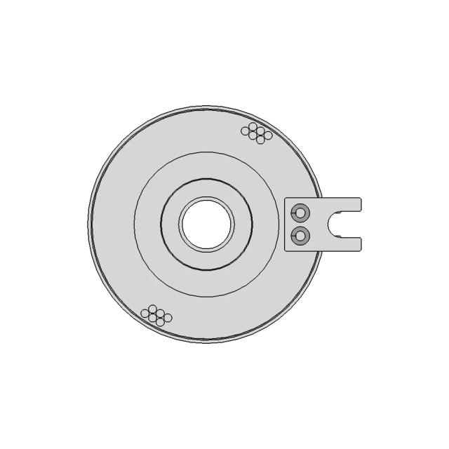 Taidacent 12 Wire 10A 54Mm Od Hollow Slip Ring | 3D Engineering Design File