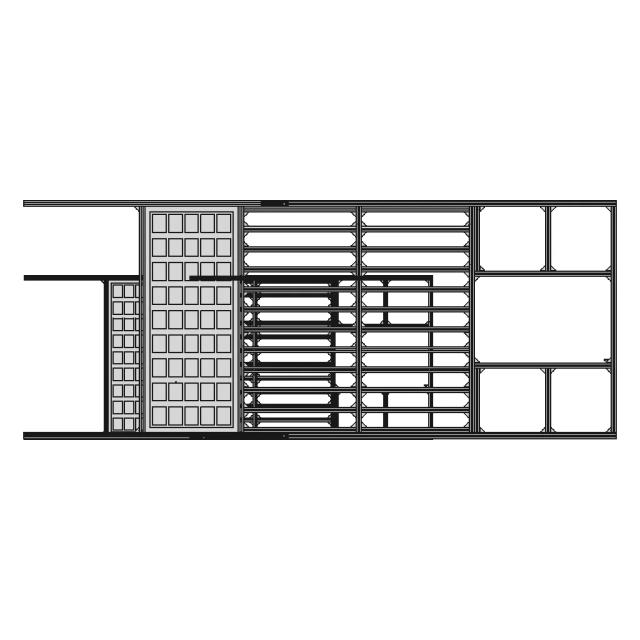 Roofrag For Fiat Ducato With Rails - Downloadable CAD Representation