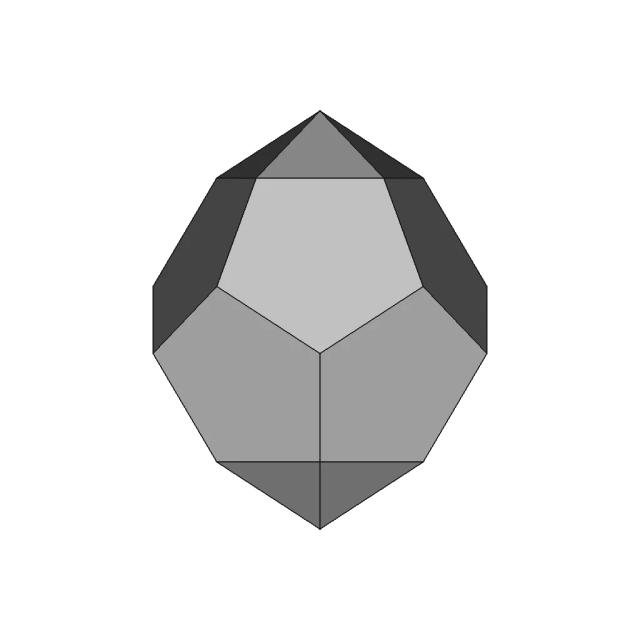 Parabiaugmented Dodecahedron | High-Quality CAD Model