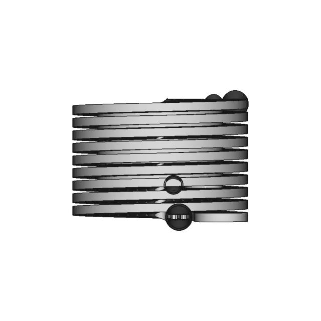 Helical Cryogenic Scavenger With Double Interlocking Rectangular Walls,Kn | High-Quality CAD Model