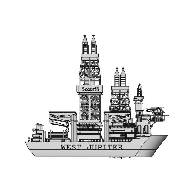 Drill Ship Miniature - Downloadable CAD Representation