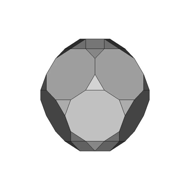 Parabiaugmented Truncated Dodecahedron | 3D Engineering Design File