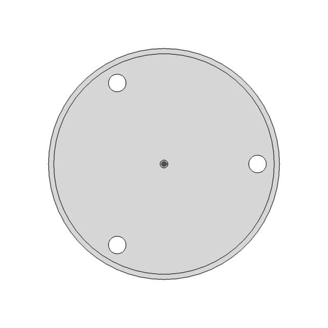 100Mm Chuck Face Plate Drill Guide (K72-100) - Downloadable CAD Representation