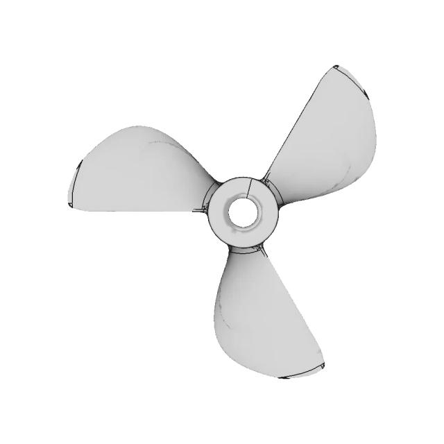 Three-Bladed Propeller V2. Sudd To Nurbs. | 3D Engineering Design File