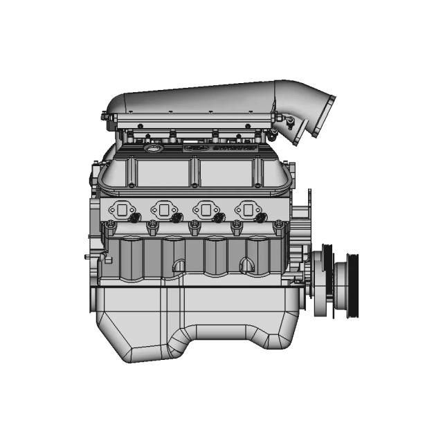 351W Engine Assembly | 3D Engineering Design File