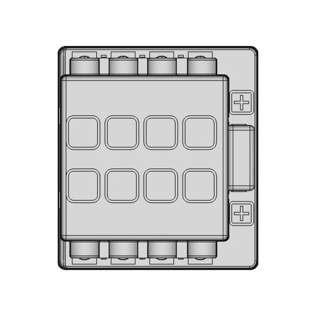 Fuse Holder 8 Posizioni 14.100.71 | 3D Engineering Design File