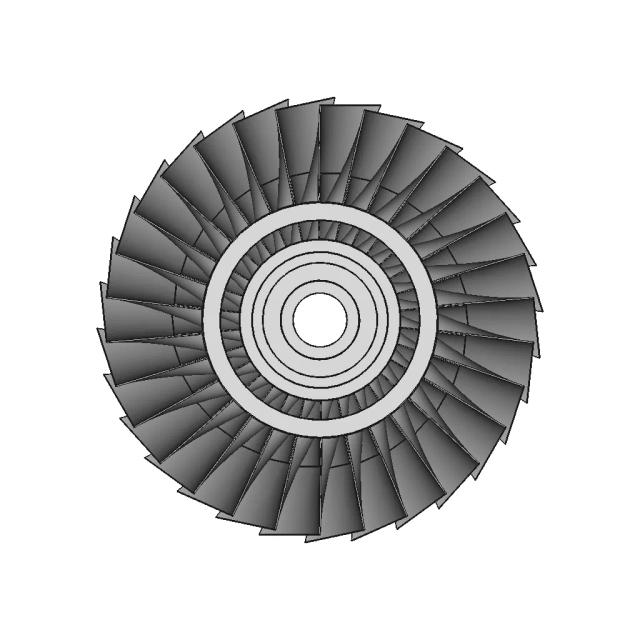 Axial Turbine Wheel | High-Quality CAD Model