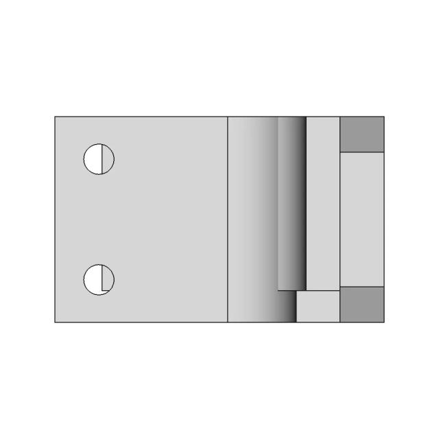L-Shaped Mounting Bracket With Dual Pivot Holes - Standard Mechanical Component