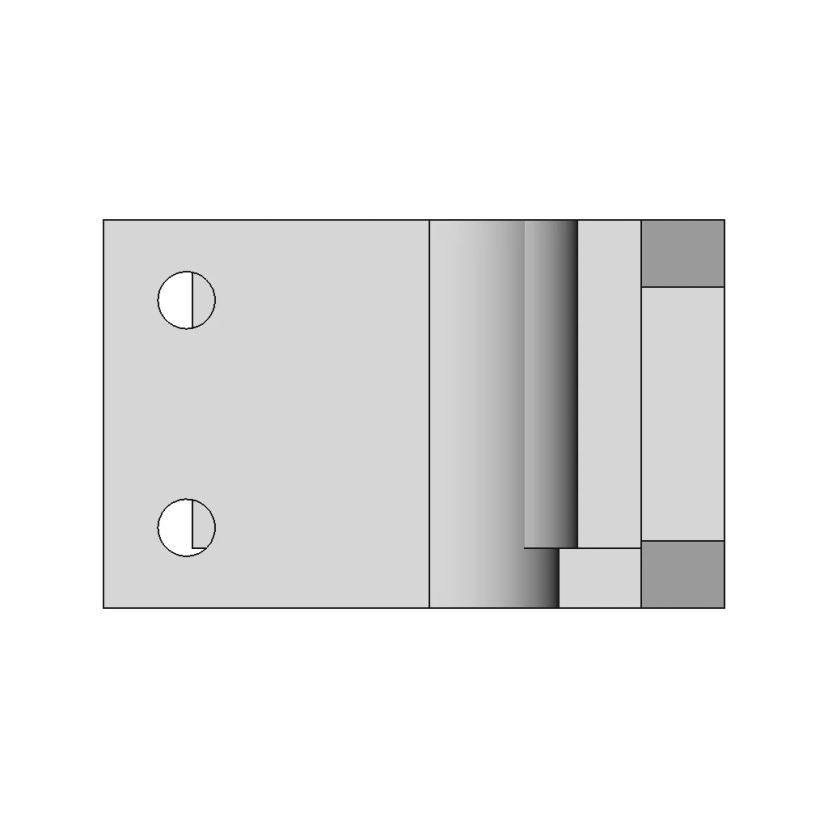 L-Shaped Mounting Bracket With Dual Pivot Holes - Standard Mechanical Component