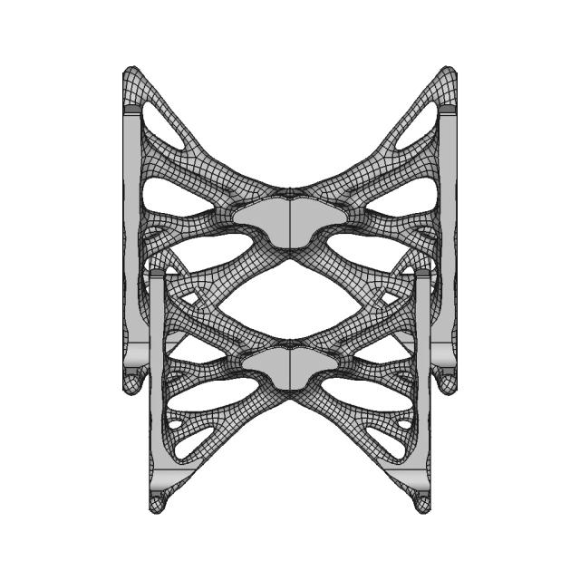 Organic Topology-Optimized Laptop-Stand - Downloadable CAD Representation