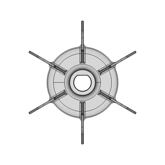 3D Printable Replacement For Table Saw Fan - Standard Mechanical Component